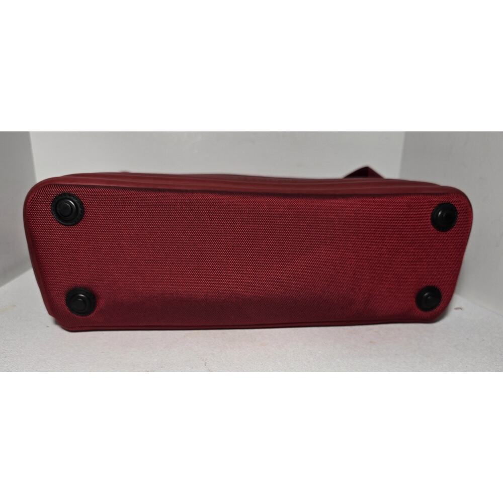 Mandarina Duck Laptop Bag Tank Briefcase Messenger Red Nylon Rubber 16"x12.5" - Picture 8 of 16